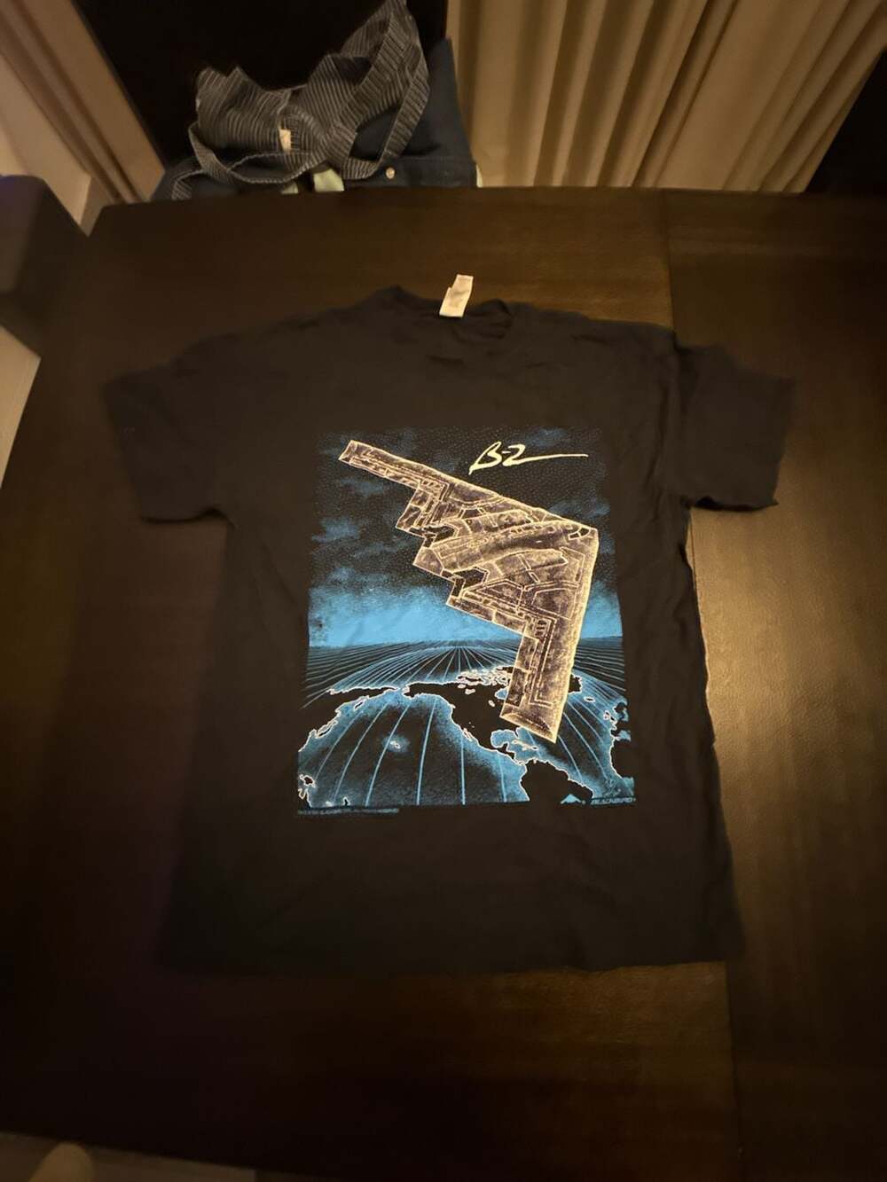 Gildan Blackbird B-2 Stealth Bomber Double-Sided Graphic T-Shirt